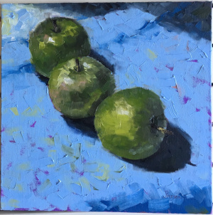 The Three Sisters - 10"x10", 25x25cm, Oil on canvas board