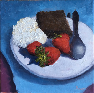 Sweetness, Oil Painting, 8"x8", 20x20cm
